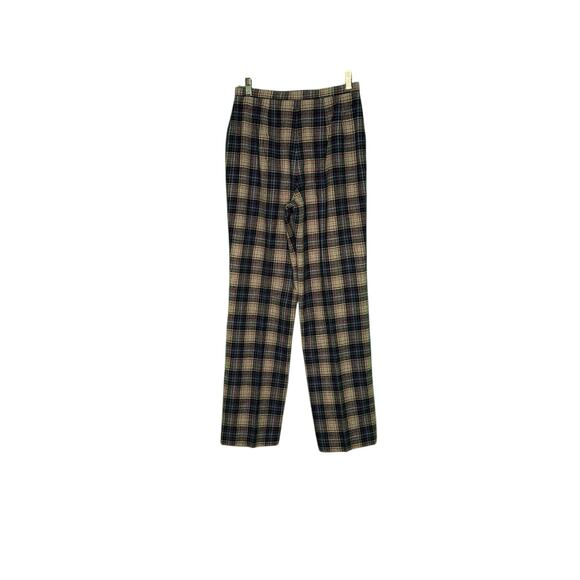 PENDLENTON vintage blue red plaid virgin wool pants size 12 - Picture 6 of 13